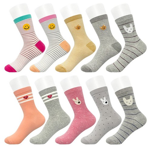 스타일을 업그레이드하는 여성용 몽삭스 파스텔 양말 세트