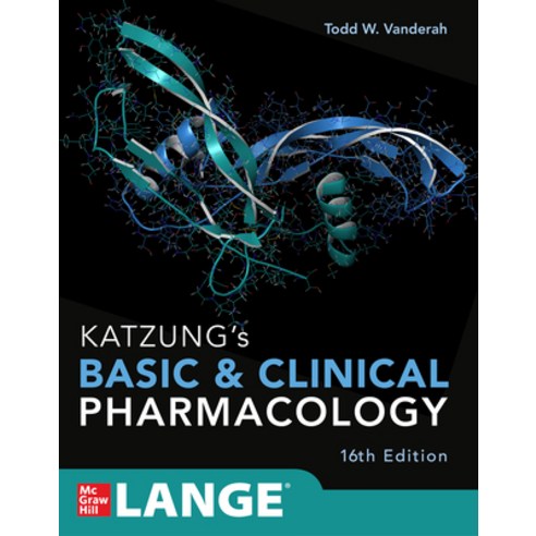 (영문도서) Katzung''s Basic and Clinical Pharmacology 16th Edition Paperback, McGraw Hill / Medical, English, 9781260463309