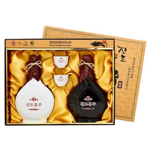 대대로 진도홍주 루비콘도자기세트 40도 400ml x2, 2개 고창명품산복분자주 대대로 진도홍주 루비콘도자기세트 40도 400ml x2, 2개 고창명품산복분자주
