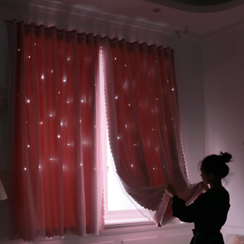 햇살 차단, 프라이버시 보호, 세련된 작은창 커튼