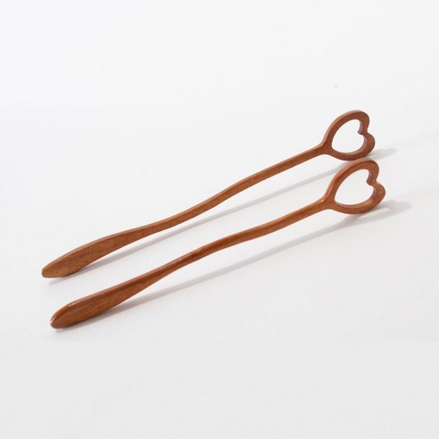 센에코 우드 머들러 하트: 자연의 아름다움과 사랑스러움을 담은 특별한 티타임 & 칵테일 아이템