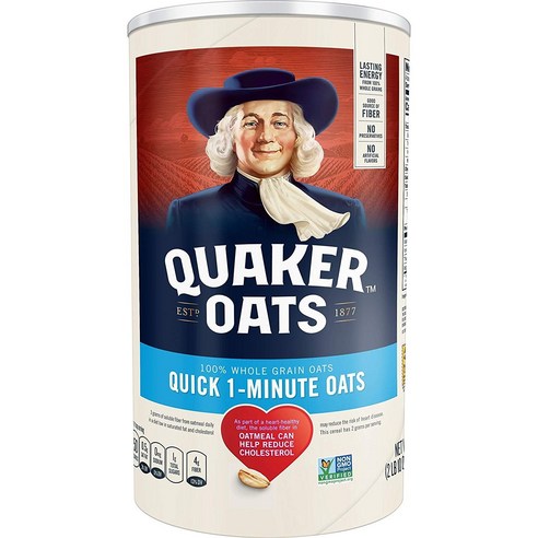 Quaker 퀵 1-미닛 오트, 1.19kg, 1개