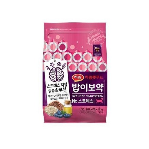 하림 펫푸드 밥이보약 NO 스트레스 고양이 사료, 2kg, 1개