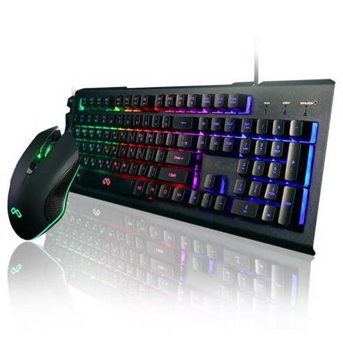 맥스틸 TRON GMK310 LED 키보드 + 마우스 세트, 블랙, 일반형