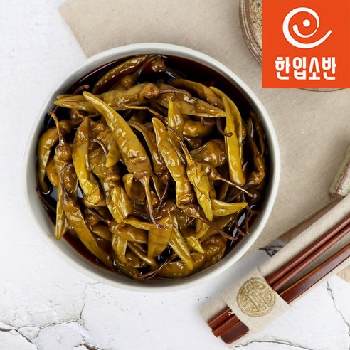 한입소반 고추(청양/아삭이/할라피뇨)장아찌 500g, 1개, 청양고추장아찌