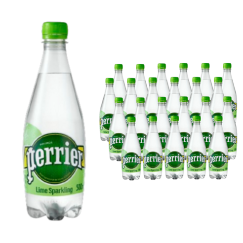 페리에 perrier 탄산음료 라임, 500ml, 24개