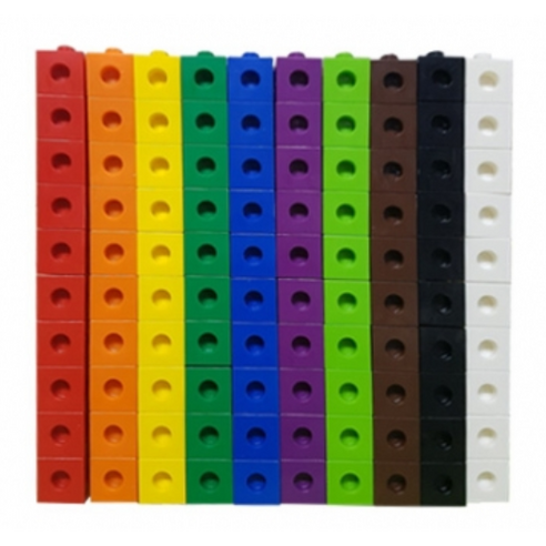 대진교육 연결큐브 고급형 100pcs 10색 2cm