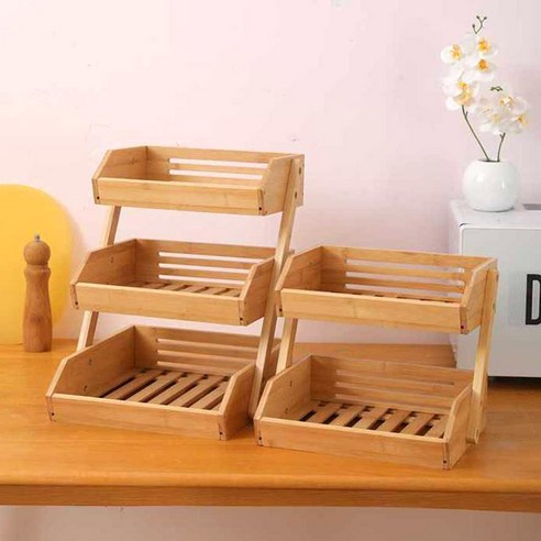 디저트를 아름답게 진열하는 원목 진열대