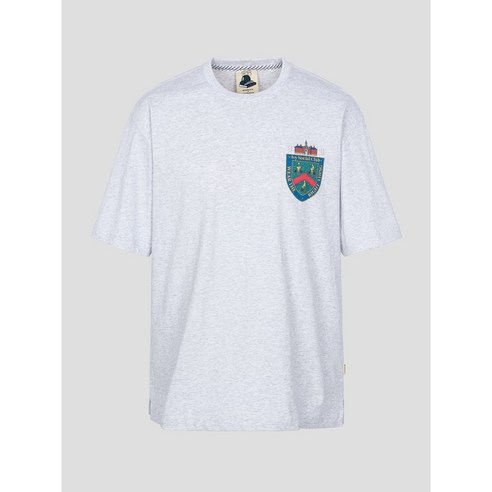 [빈폴] [Print Bakery] 그래픽 반팔 티셔츠 라이트 그레이 (BC3742KP12)