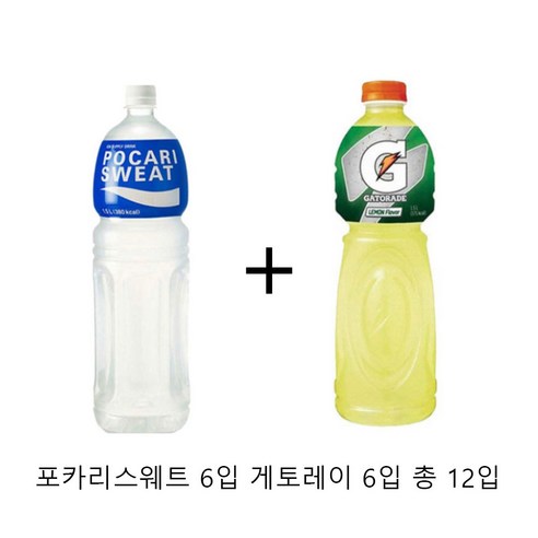 포카리 1.5L 6입+게토레이 1.5L 6입 총 12입, 12세트