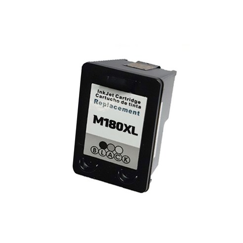 프린팅존 삼성 재생 잉크INK-M180XL INK-C180XL 대용량 SL-J1660 SL-J1663 SL-J1660 SL-J1665 SL-J1770FW, 검정, 1개