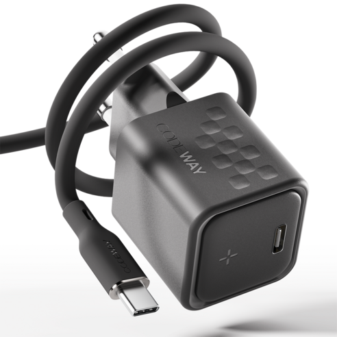 코드웨이 C타입 30W 초고속 충전기 + 60W C to C 1.8m 케이블, 1세트, 나이트 블랙