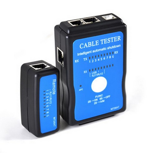 Retemporel M726AT 네트워크 케이블 테스터 LAN USB 이더넷 RJ-45 Cat5 RJ11 파인더, 1개, 파란색