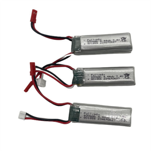 XK WLtoys A280 배터리 RC 비행기 예비 부품 7.4V 600mAh Lipo 액세서리, [01] 3pcs