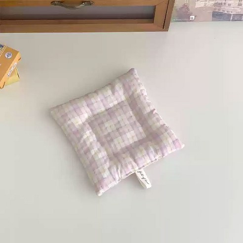 이세계 잡화점 러블리 패브릭 퀄팅 코스터, 1개, ONESIZE, 핑크