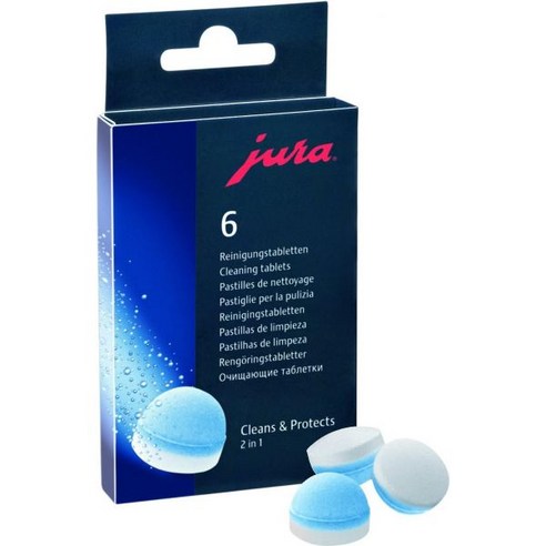 완전 자동 커피 머신용 Jura 2상 세척 정제 12캔, 25 Count (Pack of 1)