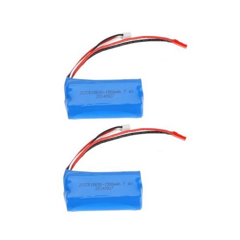 EBOYU-7.4V 1500mAh 충전식 리튬 배터리 더블 호스 9118 MJX T23F45 RC 헬리콥터 완구용 2 피스, 한개옵션1, 한개옵션0 
RC완구/부품