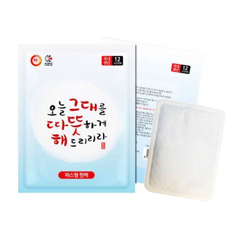 해피데이 파스형 핫팩 50g, 40개