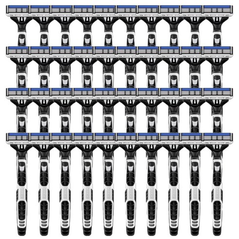면도기  도루코 페이스4 일회용 면도기 올뉴 4중날 휴대용 (가정용), 40개, 1개입