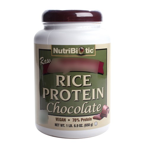 뉴트리바이오틱 로우 라이스 프로틴 단백질 보충제 초콜릿 비건, 1개, 650g
