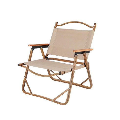 야외 접이식 의자 소형 휴대용 캠핑 의자 초경량 캠핑 레저 비치 의자, 카키색
