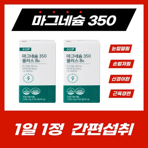 근육경련 손발저림 마그네슘 영양제 약국판매, 2세트, 90정