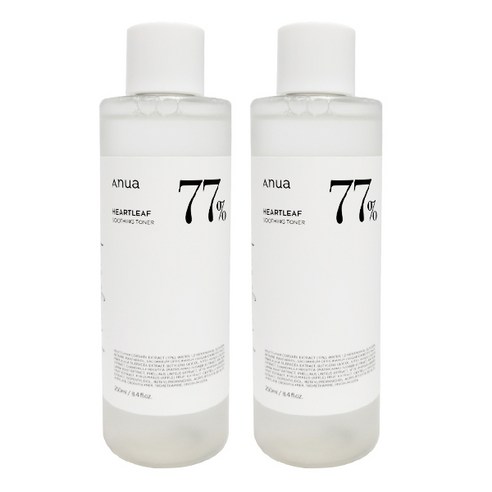 아누아 어성초 77 진정토너 250ml+250ml, 2개, 250ml