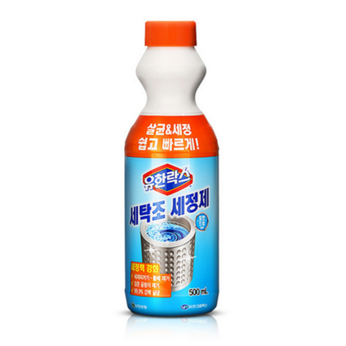 유한락스 세탁조 청소 세정 일반 드럼 겸용 500mL, 1개