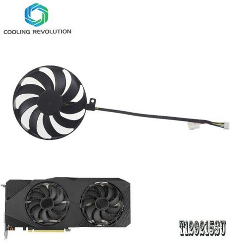 87mm RTX2060S RTX2070S RTX2080S 비디오 카드 팬 ASUS Dual RTX 2060 2070 2080 SUPER EVO GPU, 2) Left fan