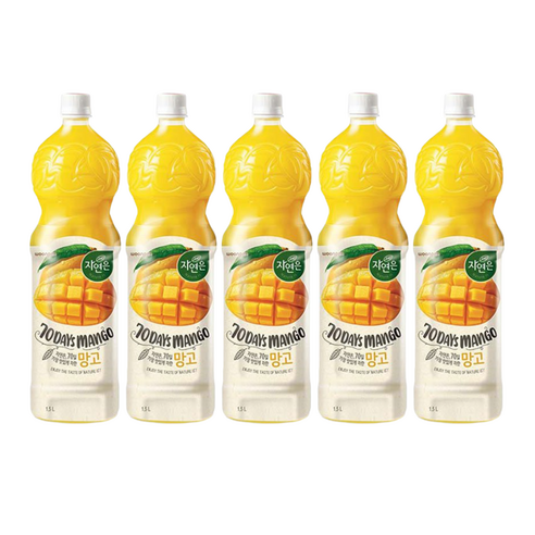 [안녕골목마켓] 웅진 자연은 망고 1.5L 5개