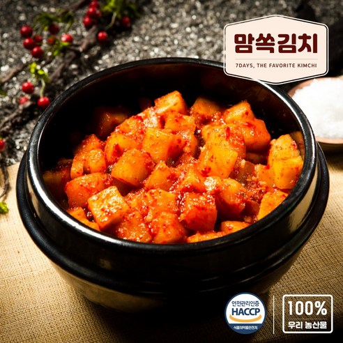 맘쏙김치 경상도 국밥집 깍두기, 1개, 3kg