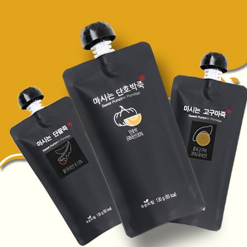 두손푸드 마시는죽 1세트(15팩) 단호박죽(5팩) 고구마죽(5팩) 단팥죽(5팩), 1개