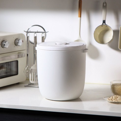 감성전자 이중구조 밀폐 방습 잡곡 진공포장기 무선 스마트 진공쌀통13kg, GS-VR2412W(화이트)