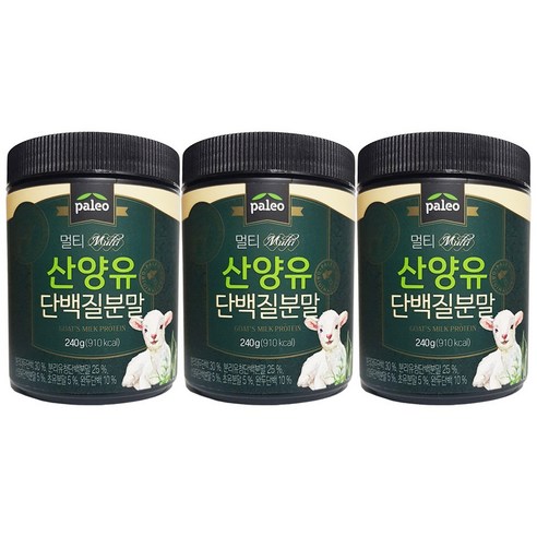 팔레오 고칼슘 멀티 산양유 단백질 프로틴 분말 고함량 보충제 240g 1통, 1개