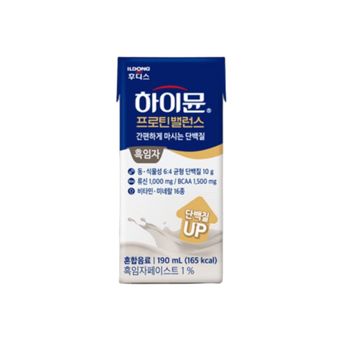 NEW 하이뮨 프로틴 밸런스 음료 흑임자, 190ml, 6개