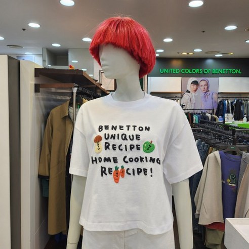 베네통 TUKATA 레터링 티셔츠 BATSA9431 (608813) 베네통티셔츠