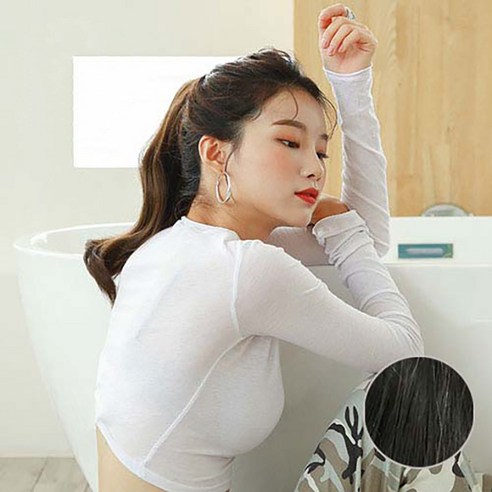 가발매니아 올림머리 포니테일 가발 2초포니 제니, 내츄럴블랙