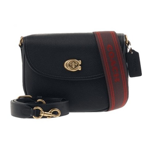 코치 윌로우 새들 백 CA094블랙