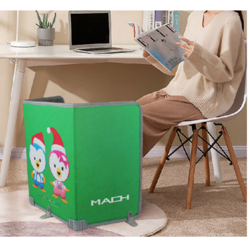 접이식 바람막이 발난로 가정 사무실 파티션 히터, 파티션 폴더블 히터-그린