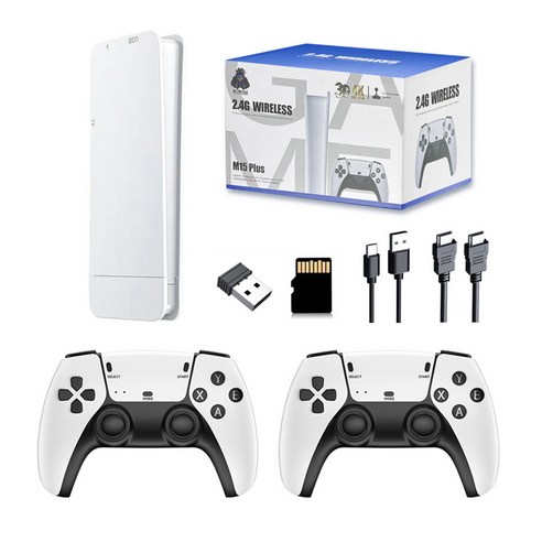 PYHO 레트로 게임 콘솔 2.4G 무선 컨트롤러 2개 + HDMI 케이블 + 메모리 카드 + USB 케이블