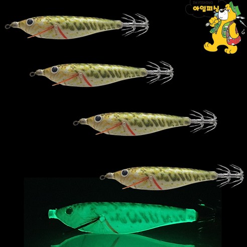 [아엠피싱]썬베이트 갑이야 수평에기 4pcs GABEYA AGI 주꾸미 갑오징어 문어 한치, 4개