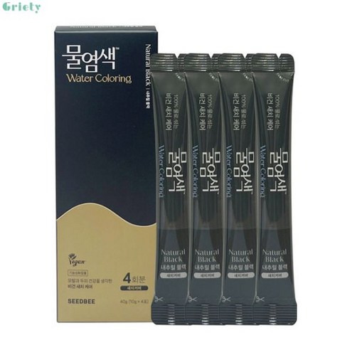 씨드비 물염색 블랙 프리미엄 홈쇼핑 비건 수작 새치커버 씨비드 염색약 1박스 11203641, NEW 씨드비 비건 물염색 미디엄브라운