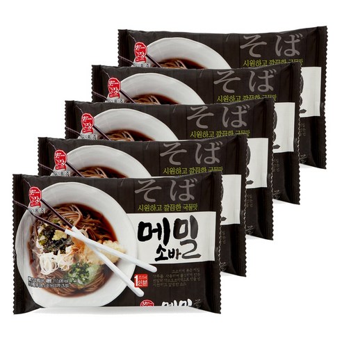 본고장 계절별미 메밀소바 211.7g 1인분 5개, 메밀소바1인분 5개