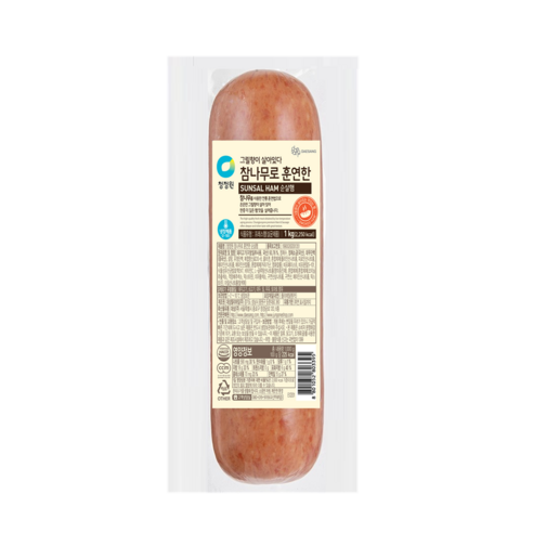 [청정원] 참나무로훈연한 순살햄 라운드 1kg