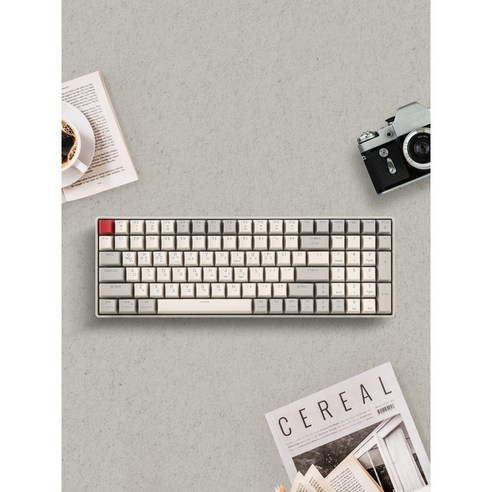 지클릭커 GMK-100 키보드 마우스 세트 (키스킨 미포함), 선택하세요 10 지클릭커 레트로 레드 SPK100 저소음 무선 블루투스 기계식 키보드
