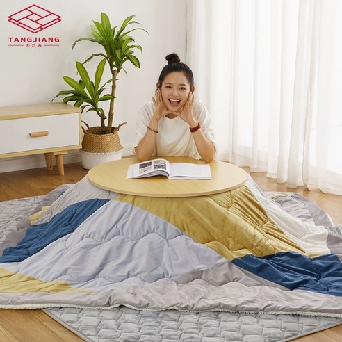 코타즈테이블 원형코타츠 코다츠 고다츠 일본식 온열, 호두나무 원형 온열테이블, 조립형