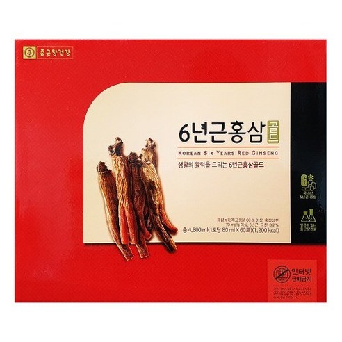 종근당건강 6년근 홍삼 골드 60포, 60개, 80ml