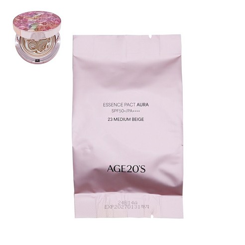 촉촉함과 커버력을 동시에! 에이지20'S 아우라 에센스 커버팩트 리필 21호로 촉촉하고 화사한 피부를 완성하세요.