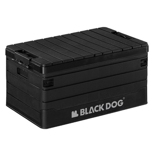 BLACKDOG PP 폴딩 수납 박스 60L BD-SNX003, 1개, 나이트 블랙