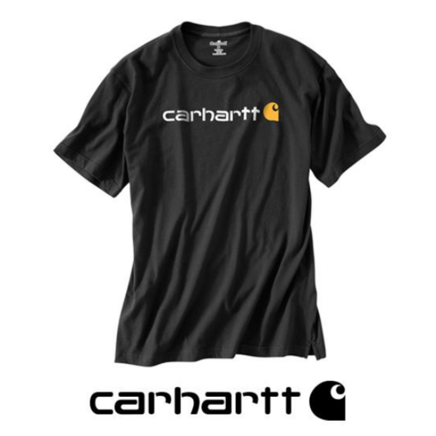 칼하트 로고 반팔티 블랙 / K195-001